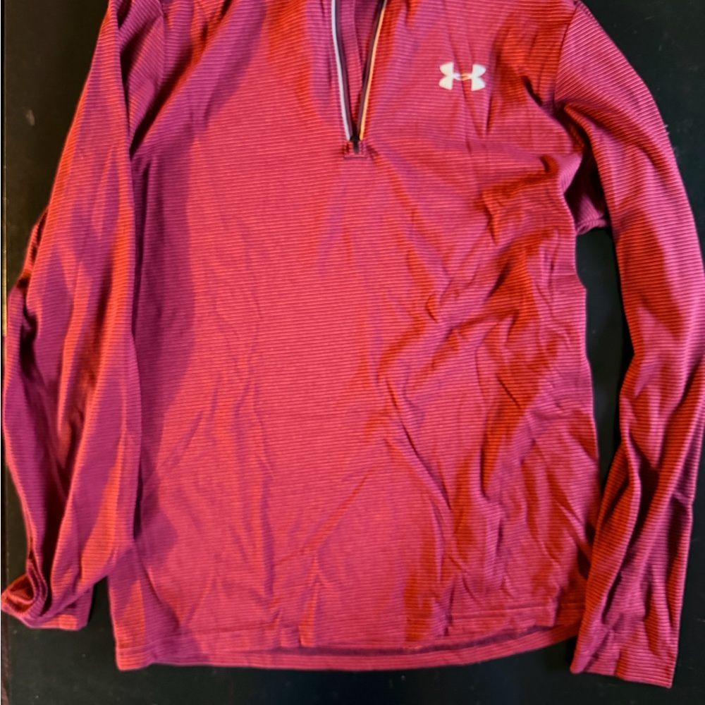 Under Armour Maroon Threadborne Pullover - image 1
